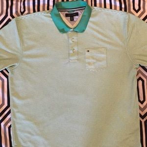 Tommy Hilfiger men’s XXL Green/White striped polo